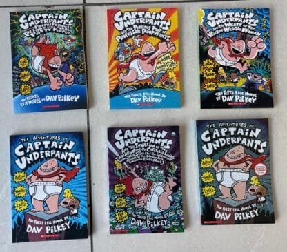 Captain Underpants 6 Book collection