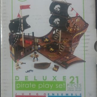 KIDCRAFT DELUXE WOODEN PIRATE BOAT PLAYSET